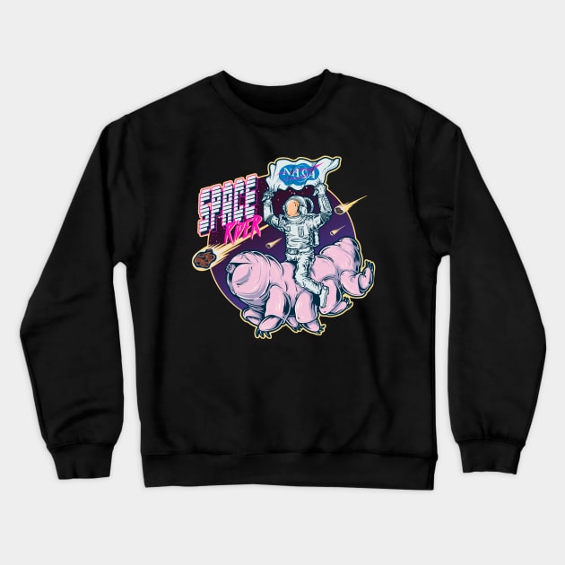 Space Rider Crewneck Sweatshirt by MeFO